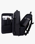 interior mochila air vacuum organizado vácuo compressão roupas acessórios documentos divisórias viagem organização total