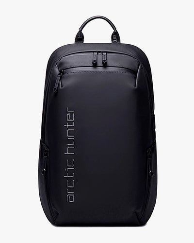 mochila executiva eminence levatte preta 25 litros 0.9kg pu premium impermeável notebook 15.6 externo usb fone antifurto gancho óculos design minimalista clean urbana masculina