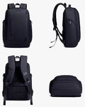 mochila gran turismo levatte ambiente executivo corporativo profissional masculino premium 35 litros notebook 15.6 mochila sofisticada robusta