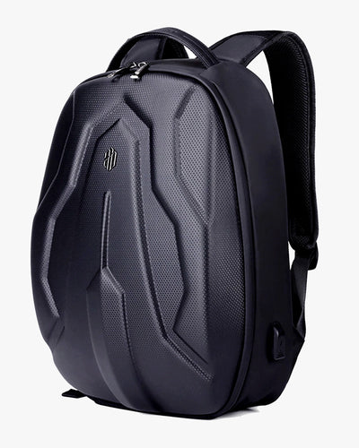 mochila executiva semi-rígida guardian levatte preta notebook 15.6 usb antifurto zíper ykk impermeável anti-riscos estrutura mantém forma mesmo vazia design moderno resistente masculina