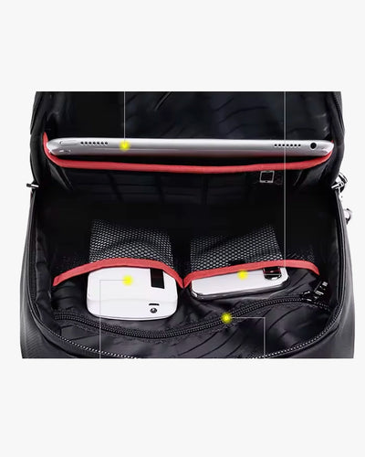 interior venture-pro 2 compartimentos tablet powerbank celular acessórios divisórias inteligentes porta-chaveiro organização completa shoulder bag urbana tudo lugar certo acesso rápido