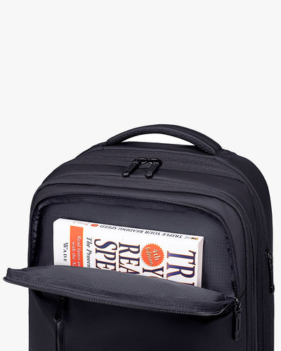 compartimento interno mochila route one abertura 180 graus estilo mala organização total acesso rápido praticidade viagem