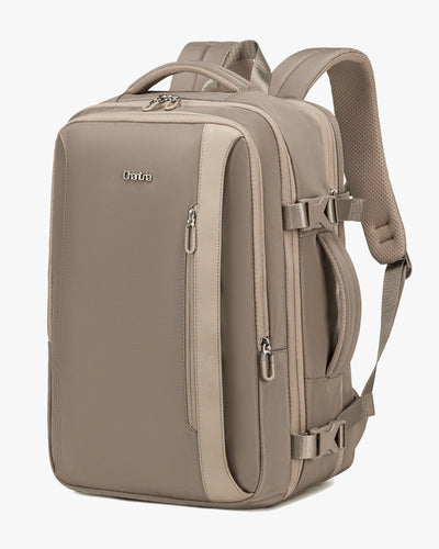 mochila feminina bella levatte rosa 50 litros expansível notebook 15.6 bagagem de mão viagem elegante nylon 1680d impermeável