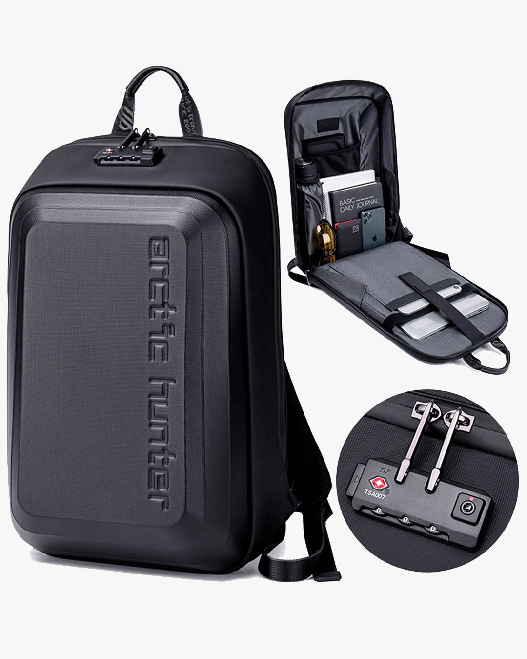 trava tsa007 certificada 3 dígitos pro hunter aeroportos internacionais senha pessoal ninguém abre sem autorização proteção máxima mochila executiva segura