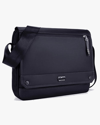 bolsa transversal executiva notebook 15.6 aspect levatte preta poliéster 1680d 3 compartimentos zíper ykk 0.9kg leve negócios trabalho reunião