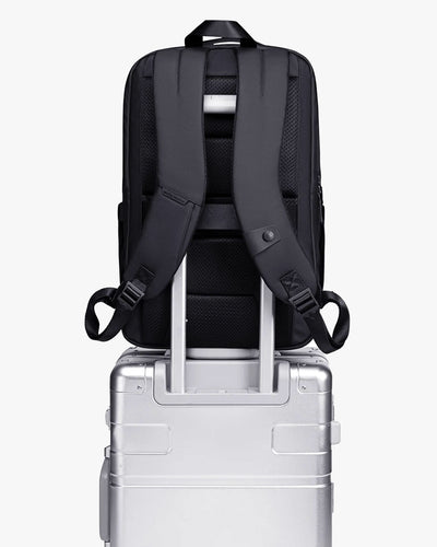 alças confortáveis reforçadas mochila compacter-x distribuição peso costas uso prolongado intenso mochila executiva masculina premium ergonômica não cansa ombros