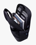 interior mochila unique super bem dividida muitos bolsos internos notebook 15.6 tablet 12.1 acessórios porta-canetas chaveiro integrado surpreendente espaçosa