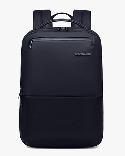 mochila executiva compacta slim r-line levatte preta 25 litros 1kg notebook 15.6 minimalista zíper ykk impermeável trabalho faculdade urbana masculina não deforma estrutura reforçada
