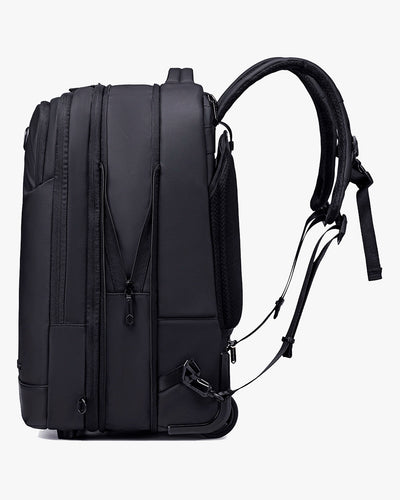 mochila com rodinhas route one viagem executiva puxador retrátil alumínio mochila mala bolsa executiva versátil corporativa profissional