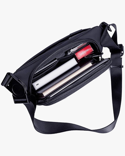 interior shoulder bag avantor 2 divisões zíper YKK compartimento tablet documentos carteira celular organização inteligente bolsa transversal