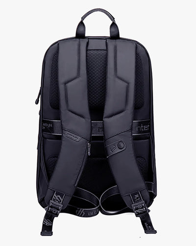 costas mochila eminence alças ergonômicas acolchoadas ajustáveis bolso antifurto traseiro oculto invisível inacessível terceiros posicionado painel costas passaporte documentos metrô aeroporto