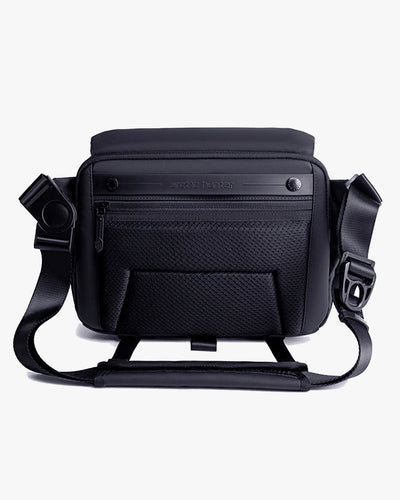 costas l-device bolso mesh lateral powerbank alça traseira mala rodinhas aeroporto viagem fotógrafo mãos livres setup completo