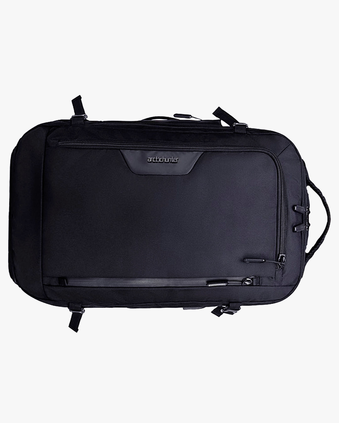 mochila viagem expansível pack-r levatte preta grande capacidade notebook 15.6 abertura mala zíper ykk resistente água fitas compressão viagem longa sem despachar bagagem carry-on aeroporto