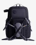 mochila fotográfica photographer x levatte preta 50 litros poliéster 1680d impermeável câmera dslr mirrorless lentes drone tripé notebook 17.3 usb fotógrafo profissional