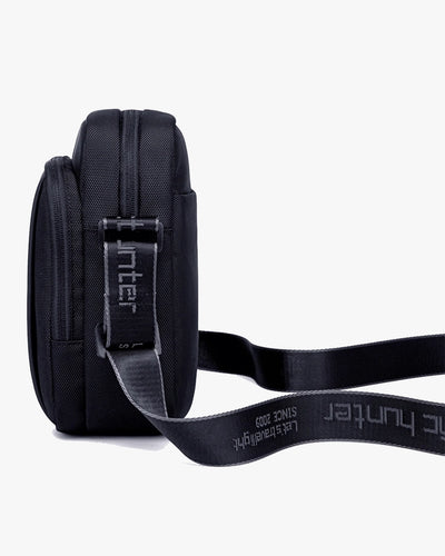 alça larga texturizada ajustável shoulder bag raptor conforto uso prolongado bolsa transversal crossbody masculina ergonômica