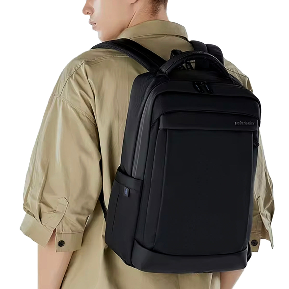 alças ergonômicas acolchoadas mochila huddson conforto uso prolongado distribuição peso costas mochila executiva premium notebook 15.6 masculina