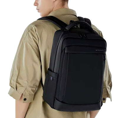 alças ergonômicas acolchoadas mochila huddson conforto uso prolongado distribuição peso costas mochila executiva premium notebook 15.6 masculina