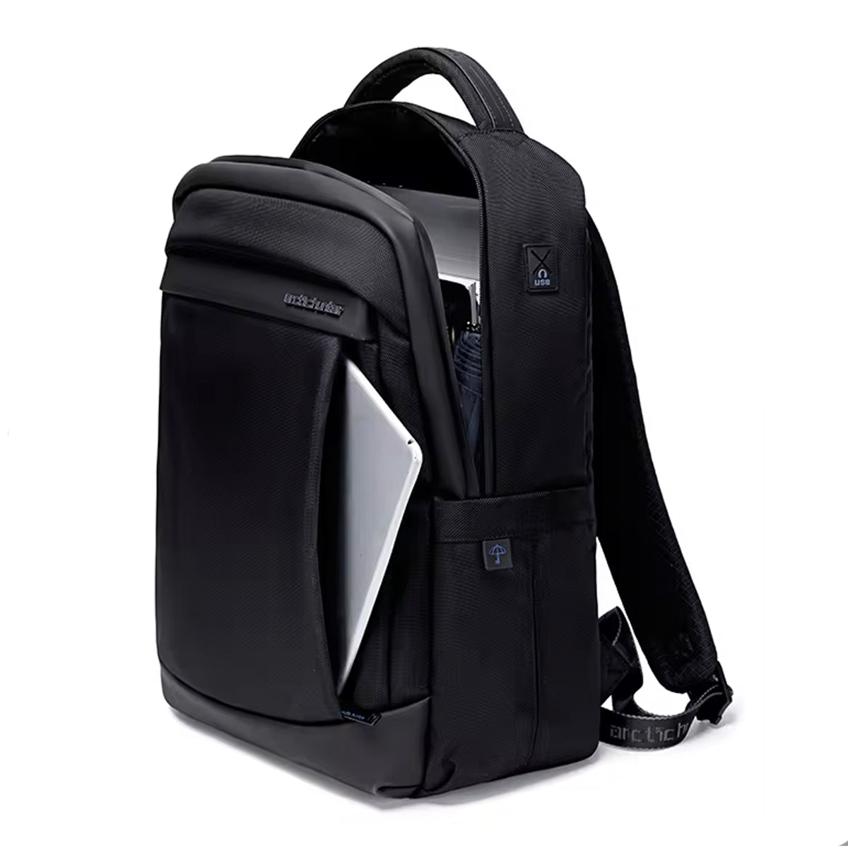 interior mochila huddson compartimentos organizados divisórias notebook 15.6 tablet celular canetas documentos organização completa executiva masculina