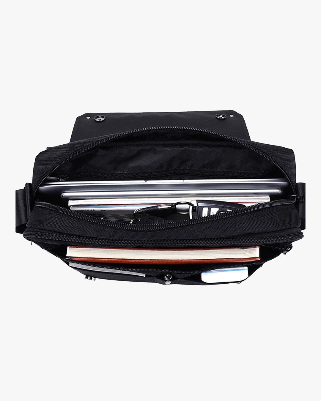 interior bolsa aspect divisória acolchoada notebook 15.6 tablet documentos canetas celular carteira chaveiro trava organização total executiva