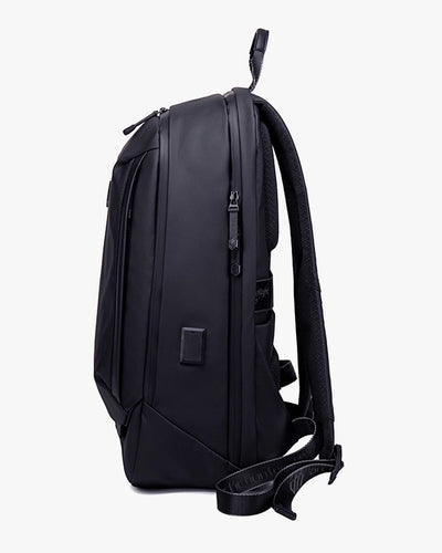 mochila brook lateral preta design clássico elegante material resistente alta qualidade mochila executiva masculina corporativa