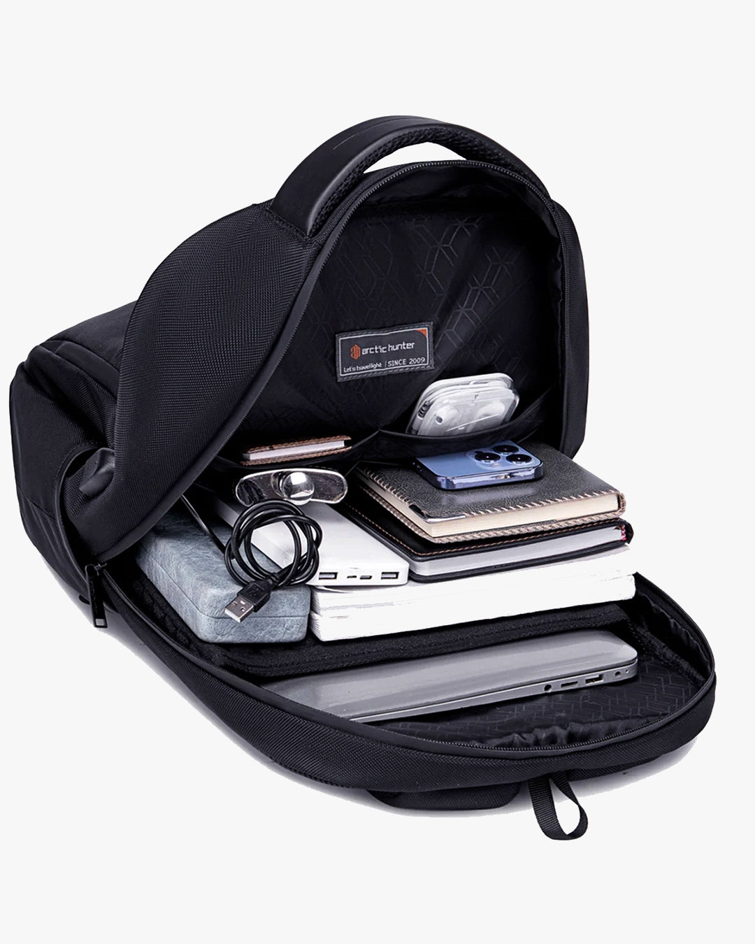 interior mochila raiden divisórias internas funcionais celular documentos chaveiro acessórios acesso rápido organização essencial sem excesso mochila executiva