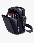 interior cetim shoulder bag raptor 2 compartimentos independentes zíper divisória tablet documentos carteira acessórios organizados