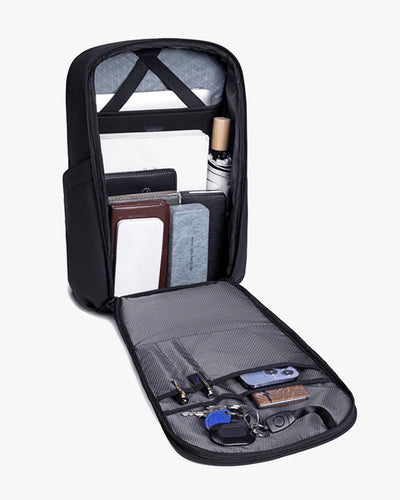 organização interna mochila stormer compartimentos otimizados chaveiro integrado porta celular divisórias funcionais mochila multifuncional organizada