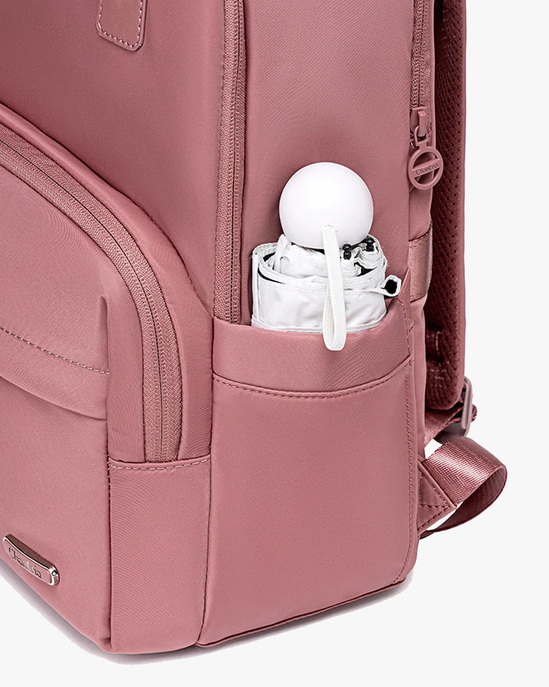 mochila veneza lateral rosa nylon 1680d premium resistente durável mochila feminina executiva impermeável hydroshield anti-riscos qualidade superior