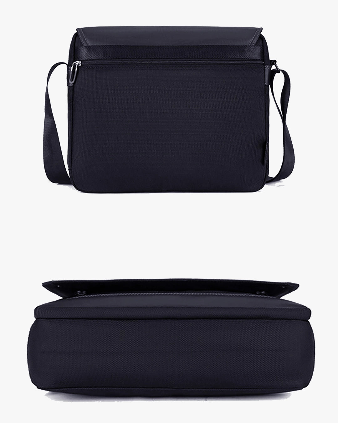 bolsa aspect preta ângulo 28x34x10cm 0.9kg executiva transversal masculina notebook 15.6 tablet 3 compartimentos leve
