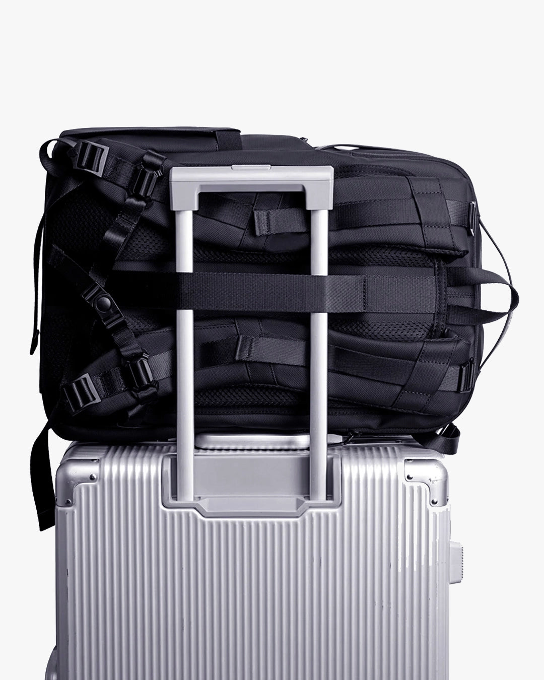 trolleypass alça traseira deslizante mochila photographer x encaixe cabo mala viagem rodinhas aeroporto terminal mãos livres fotógrafo viajante