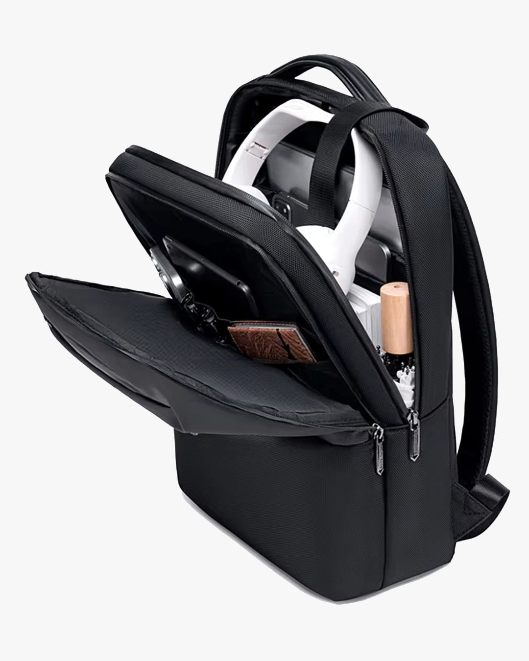 organização interna mochila r-line 2 compartimentos divisórias celular porta-canetas documentos chaveiro integrado tudo lugar certo executiva compacta funcional premium