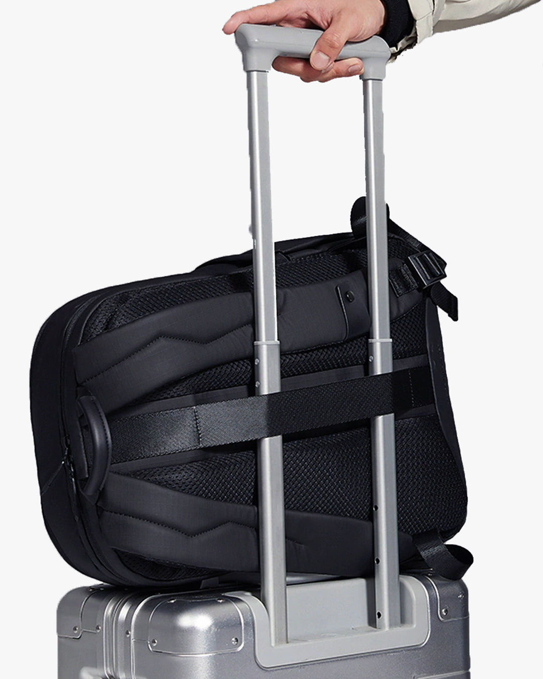 alça traseira mala viagem mochila space encaixe haste mala rodinhas aeroporto mãos livres mochila executiva mobilidade viajante profissional