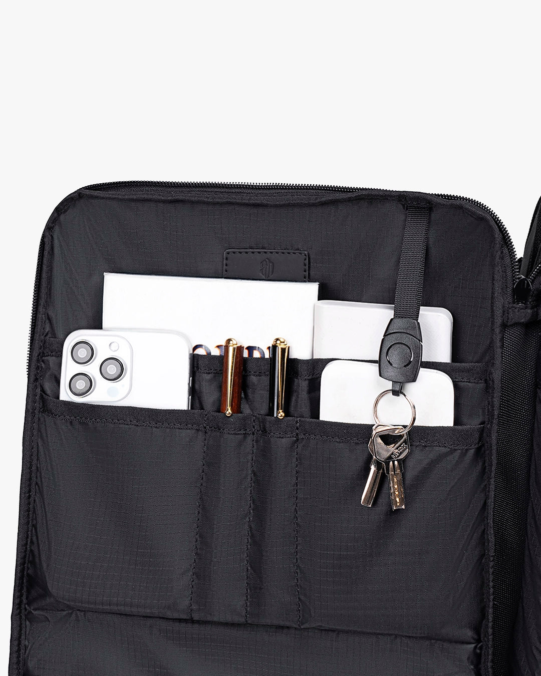 compartimento acessórios mochila air vacuum porta caneta chaveiro integrado celular bolsos organizados mochila multifuncional viagem