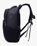 mochila drifter lateral preta 50x30x20cm design executivo elegante material hydroshield impermeável anti-riscos poliéster 1680d masculina premium sofisticada durável uso intenso diário