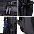 mochila essential levatte preta completa slim 35 litros usb trava peitoral gancho óculos travelfit notebook 15.6 executiva