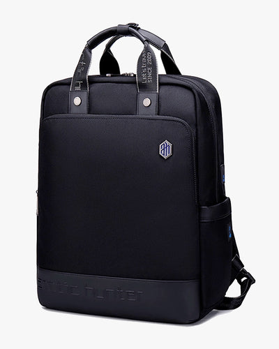 mochila pasta executiva 2 em 1 unique levatte preta 28 litros 1kg poliéster 1680d notebook 15.6 alças retráteis usb fone integrados design híbrido masculina premium