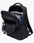 mochila patchmac levatte preta produto completo notebook 14.1 macbook vários bolsos compacta leve executiva masculina profissional