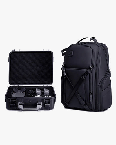 dronelock frontal mochila photographer x suporte fixação drone dji transporte seguro voo externo ensaio aéreo criador conteúdo