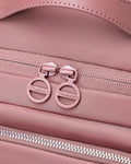 mochila ravena rosa ângulo design executivo feminino elegante 30 litros 0.9kg mochila trabalho faculdade moderna sofisticada
