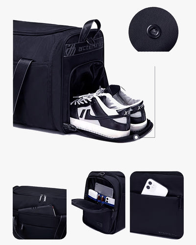 interior fenix 4 zíperes multi compartimentos notebook 15.6 tablet 10.2 roupas documentos chaveiro integrado organização inteligente total