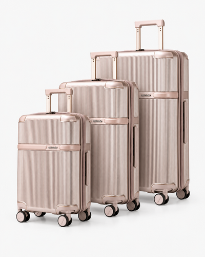 Conjunto de Malas de Viagem Tamanhos de Bordo Média e Grande para Avião Modelo Aurea