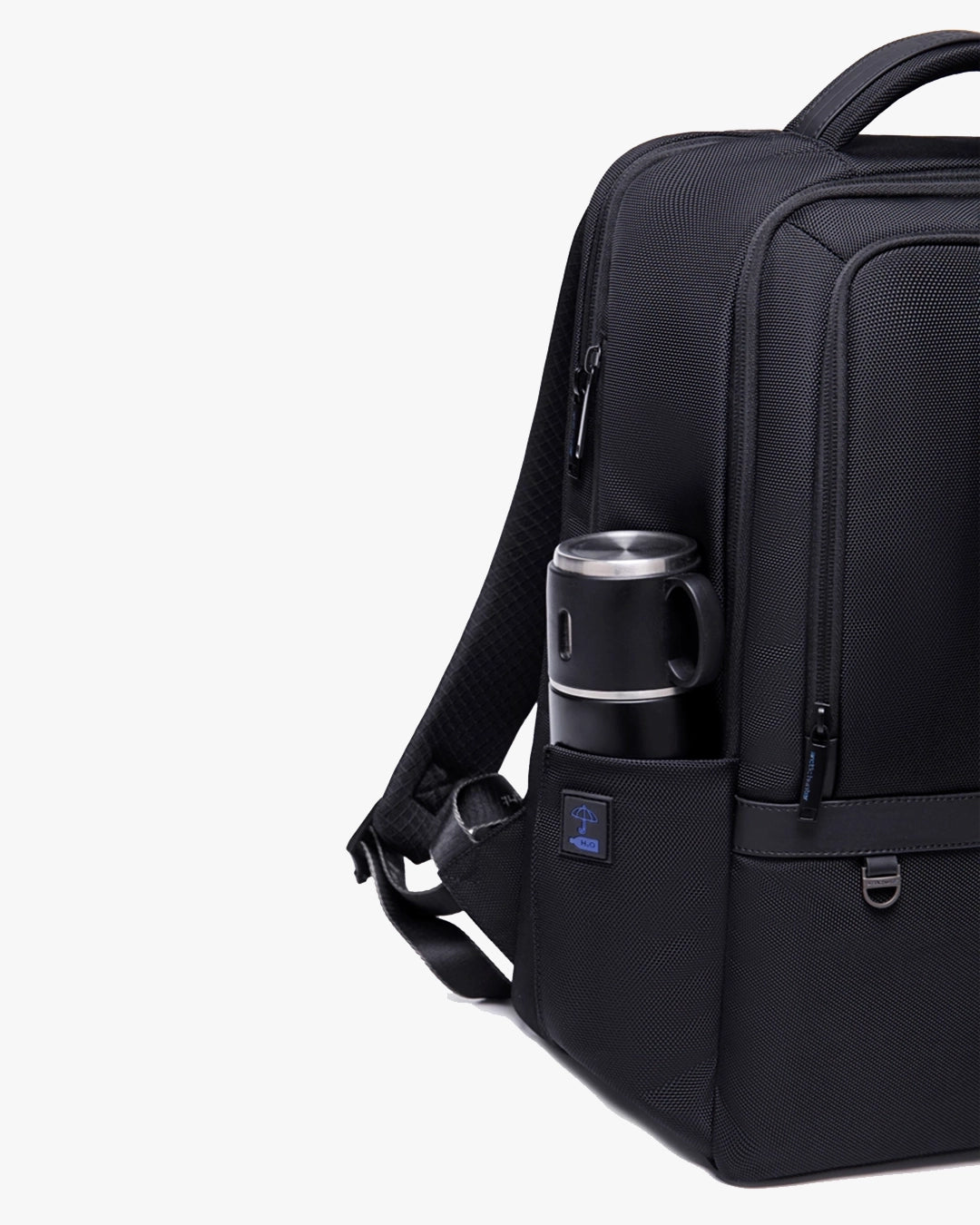 mochila expand lateral preta poliéster 1680d impermeável anti-riscos mochila executiva masculina corporativa design urbano