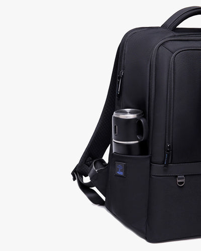 mochila expand lateral preta poliéster 1680d impermeável anti-riscos mochila executiva masculina corporativa design urbano