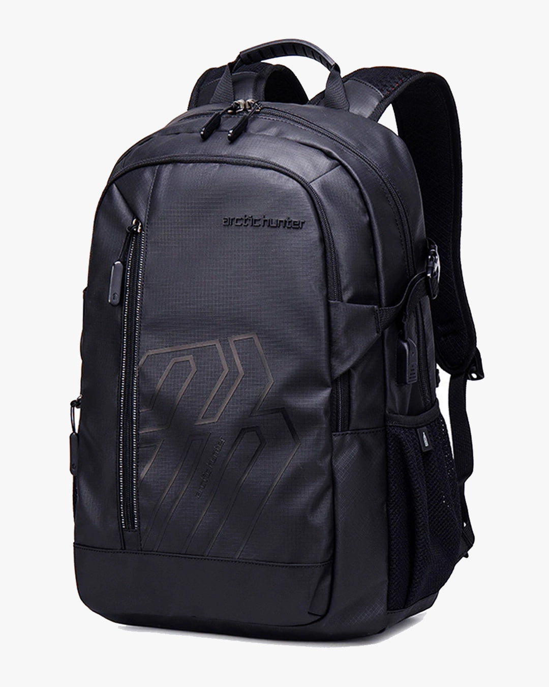 mochila executiva hybrid levatte preta 37 litros usb audioport antifurto airflow notebook 15.6 4 compartimentos trabalho viagem corporativa masculina