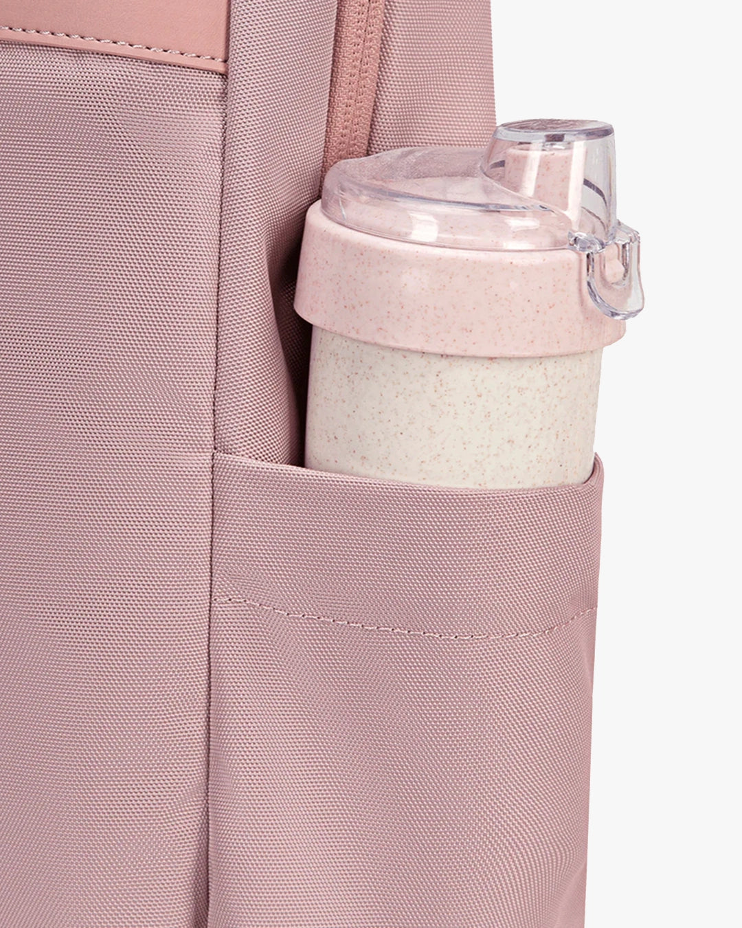 mochila malena lateral rosa slim compacta 43x29x15cm 0.7kg leve mochila feminina executiva bolso lateral garrafa guarda-chuva