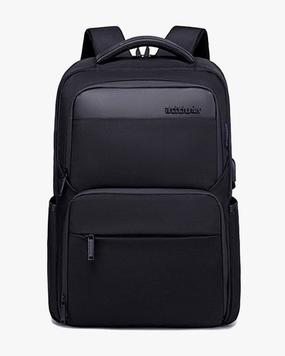 mochila executiva slim raiden levatte preta 1kg poliéster 1680d notebook 15.6 usb fone airmesh 4 compartimentos zíper ykk impressionante qualidade curti demais masculina