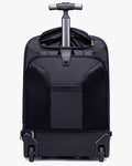 mochila route one sendo usada aeroporto viagem executiva mala de rodinhas profissional negócios viajante frequente embarque
