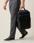 mochila executiva urbana slim notebook 15.6 axis levatte preta poliéster 1680D impermeável mochila trabalho corporativa masculina design clean minimalista