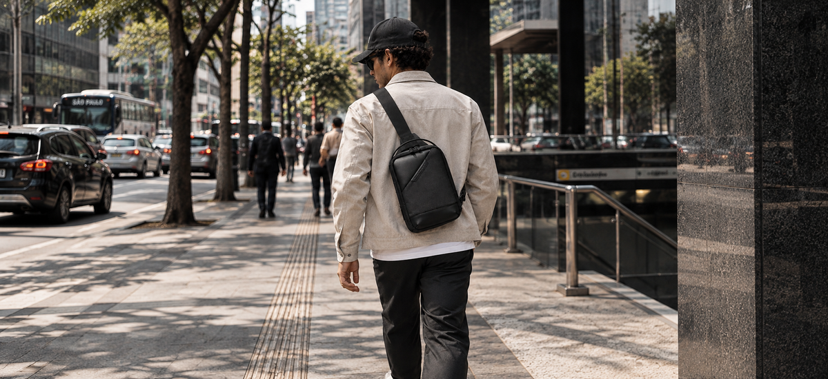 Shoulder bag Levatte em uso