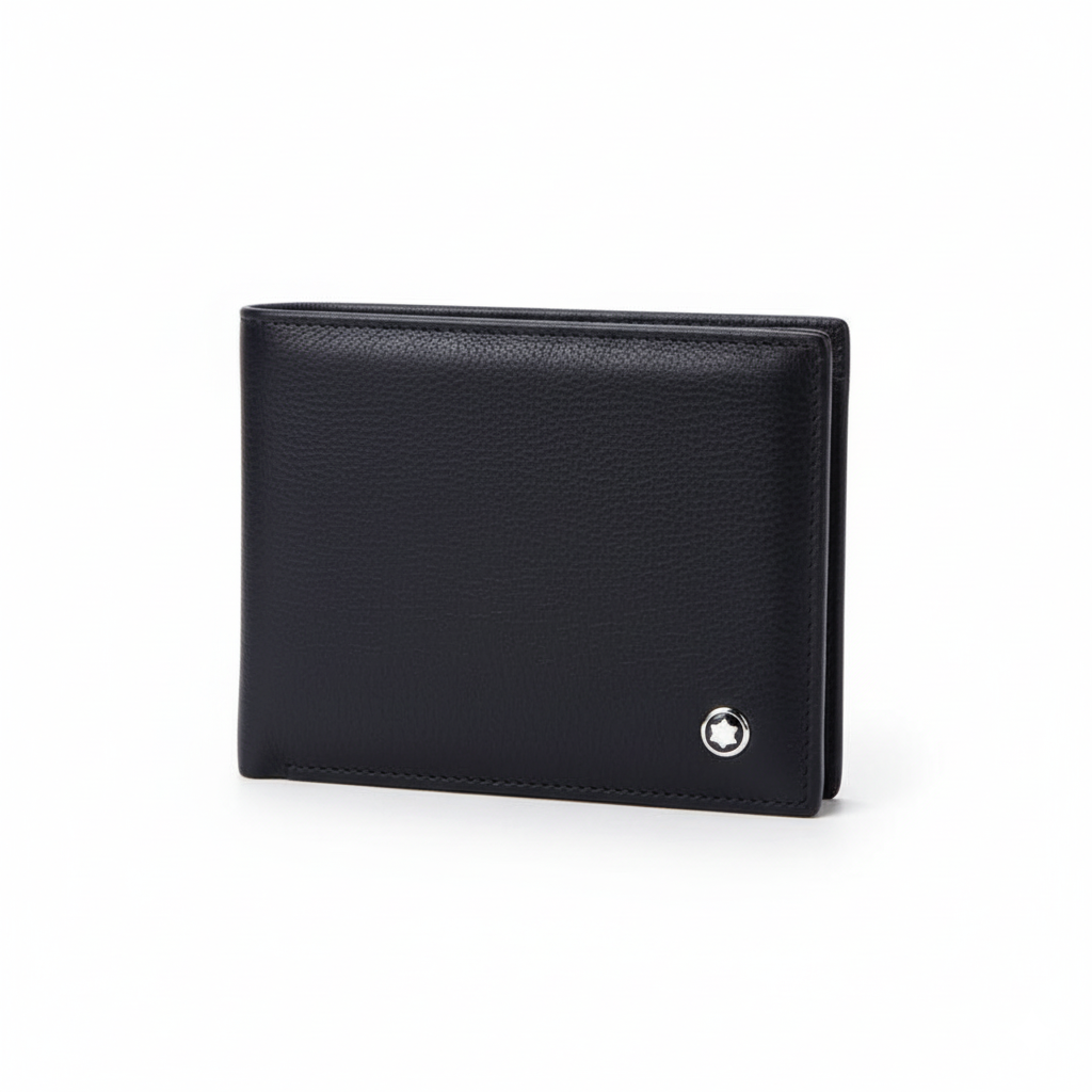 Carteira Masculina de Couro Slim Lisa MontWoven